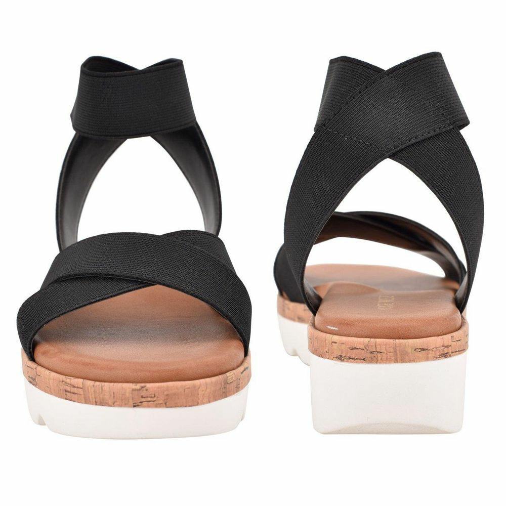 Nine West Flat Sandals Ireland Distributor Nine West Bounce Black